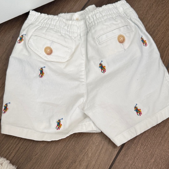 Ralph Lauren White Elastic Waistband Shorts - Picture 3 of 4